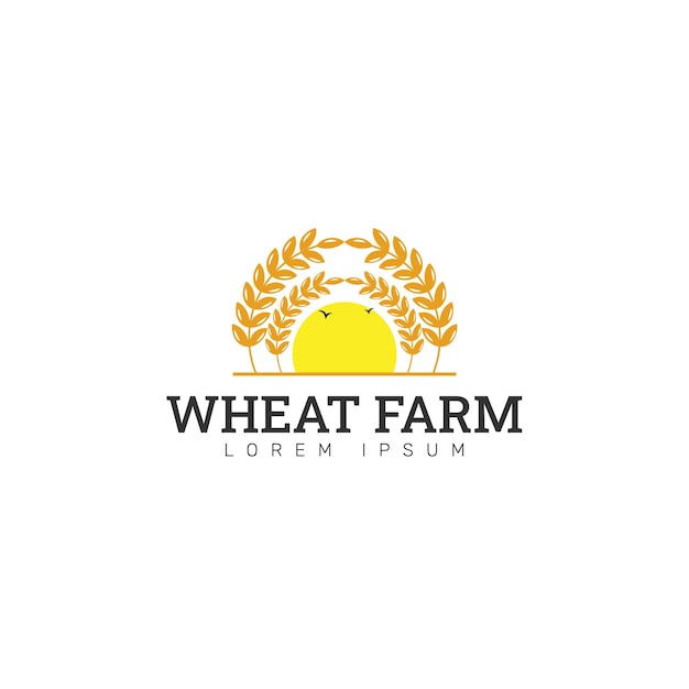 Wheat Field logo Templete