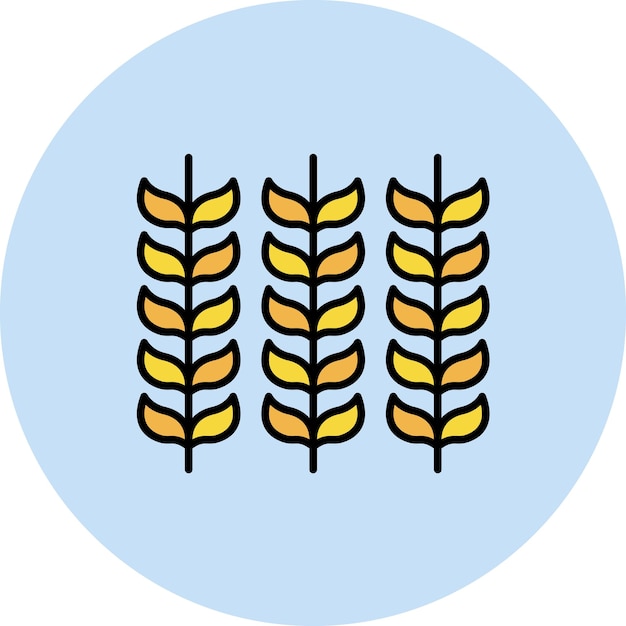 Wheat Flat Illustration