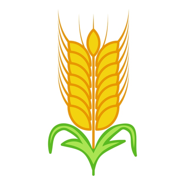 Vector wheat icon design illustration design