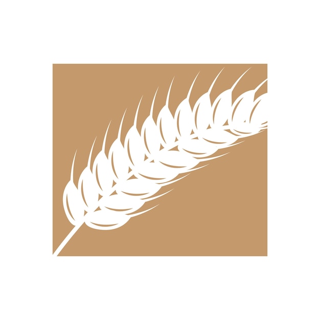 Wheat Logo Grain Design Simple Illustration Template