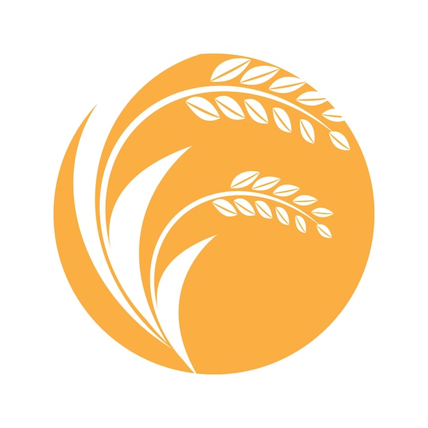 Wheat Logo template vector illustration design