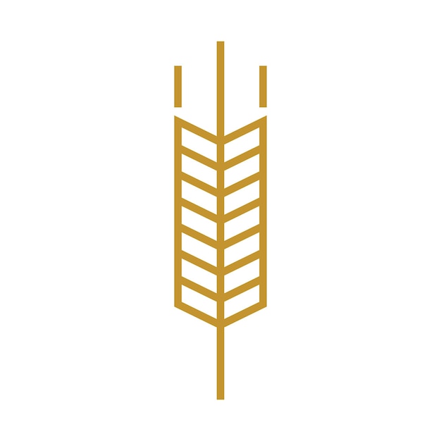 Шаблон логотипа пшеницы