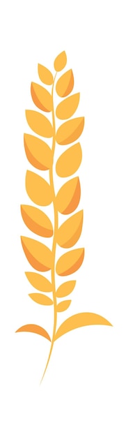 Vector wheat wreath element vector illustration