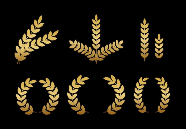 Wheatvectorsetforlogodesign