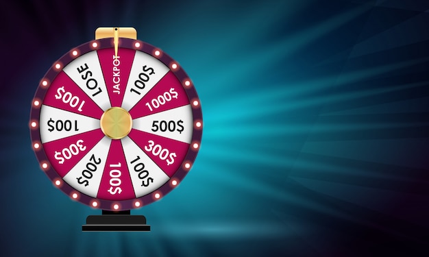 Vector wheel of fortune, lucky background. vector illustration