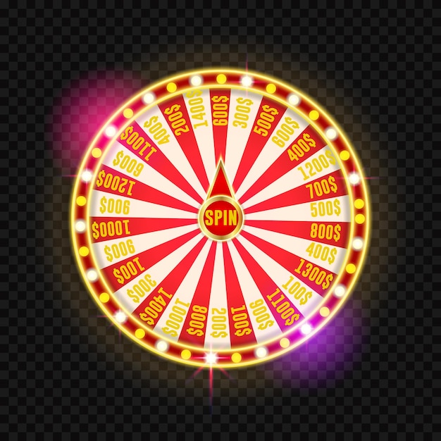 Wheel Fortune with Beautiful Shiny Neon