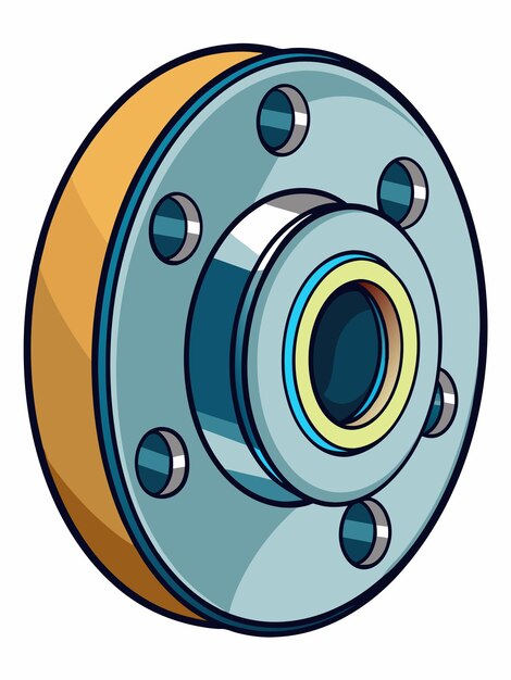 Vettore illustrazione grafica vettoriale del hub della ruota formato di file sorgente eps progettazione di icone a scala senza perdite