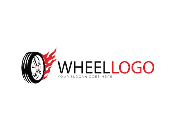 Wheel logo design vector wheel illustrator