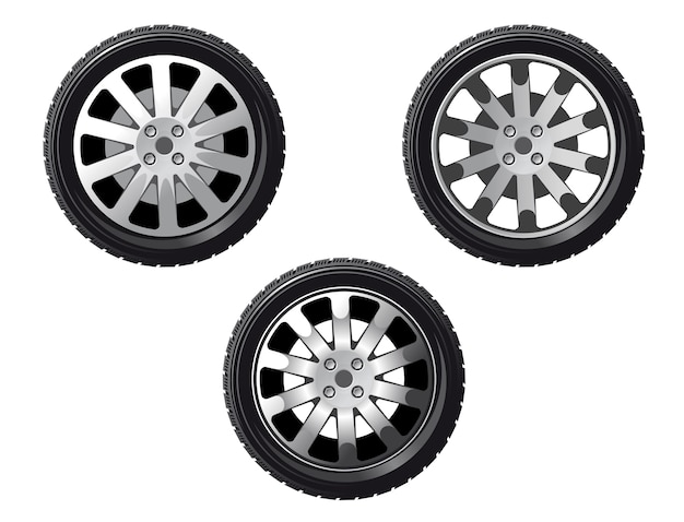 Wheel and tire set 