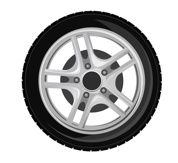 Vector wheel and tire for transport or service design