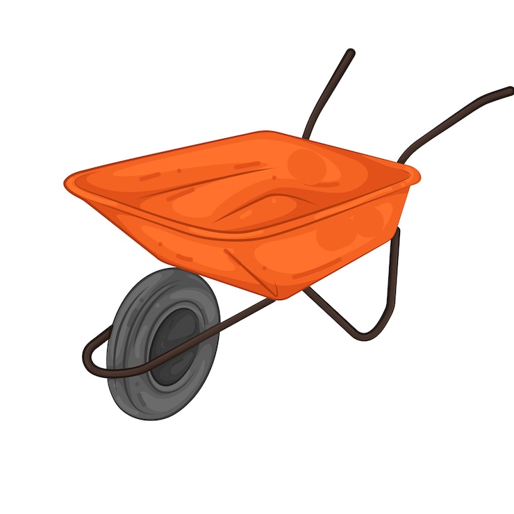 Vector wheelbarrow