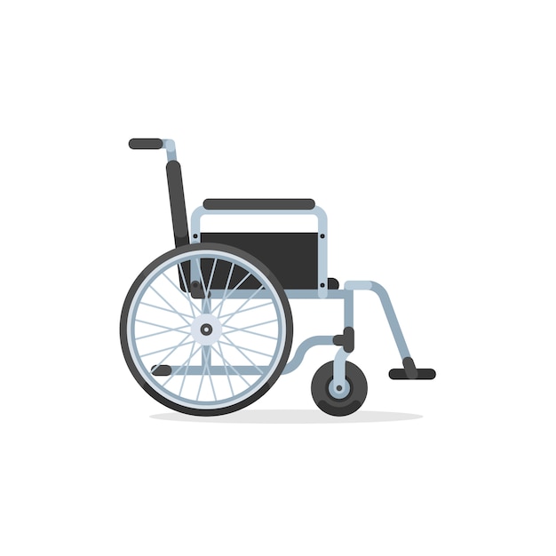 Vector wheelchair for disabled person