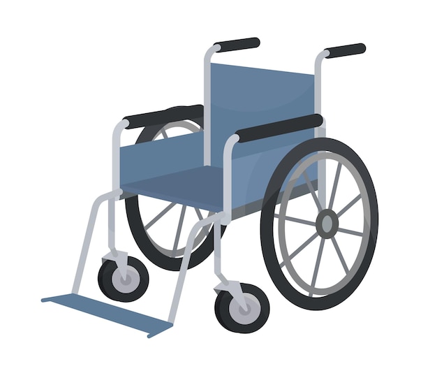 Vector wheelchair flat illustration