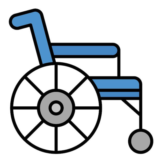 Wheelchair Flat Illustration