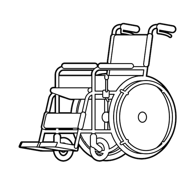 Vector wheelchairvector illustration