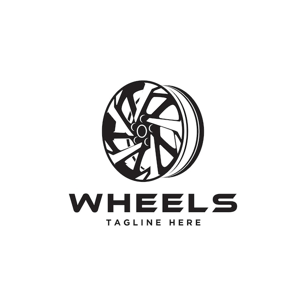 Wheels logo design template vector illustration