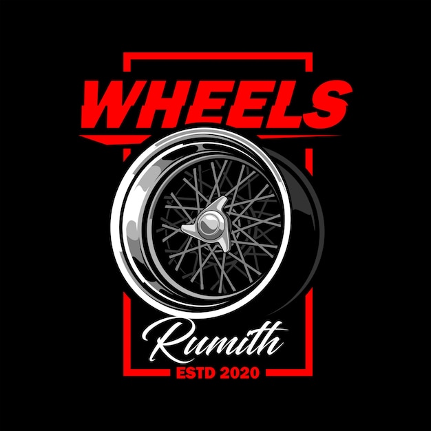 Vector wheels vector illustration