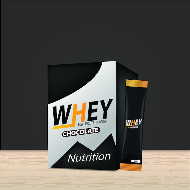 Whey sports nutrition supplements jar