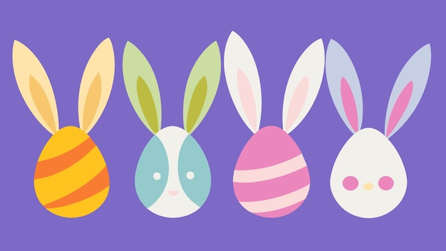 Vector whimsical easter bunny tails delightful vector art for your spring creations