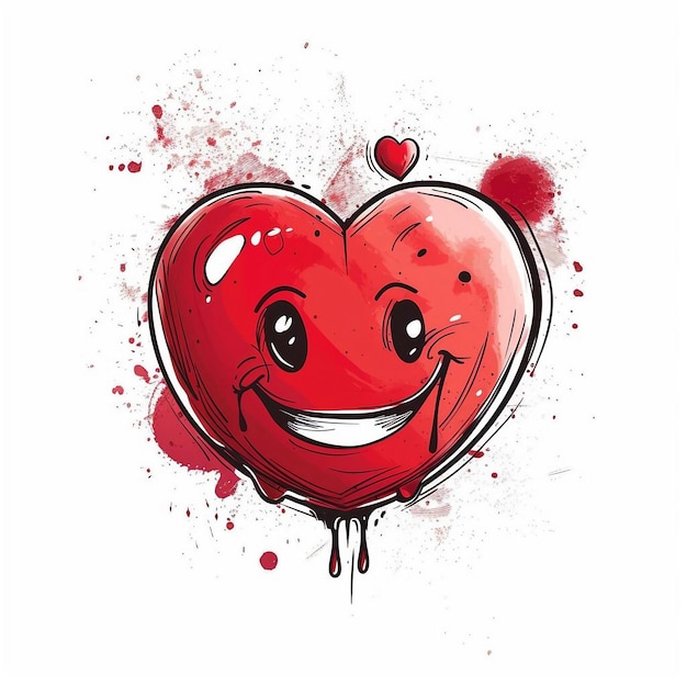 Whimsical Hearts CartoonStyle Hart tatoeages