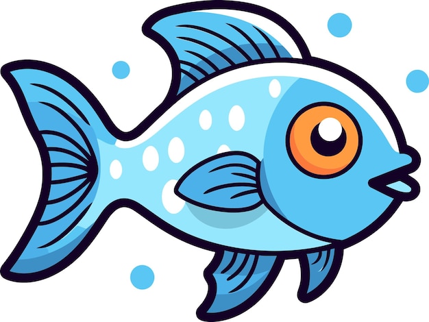 Vector whimsical waterworld artistic fish vector dreams fluid fins mesmerizing fish vector creations