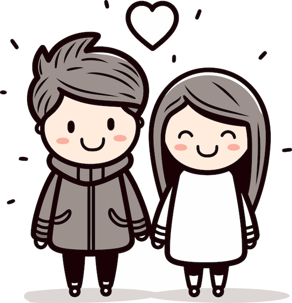 Whimsy and Romance Couple Vector Art Vectorized Connection Couples in Art