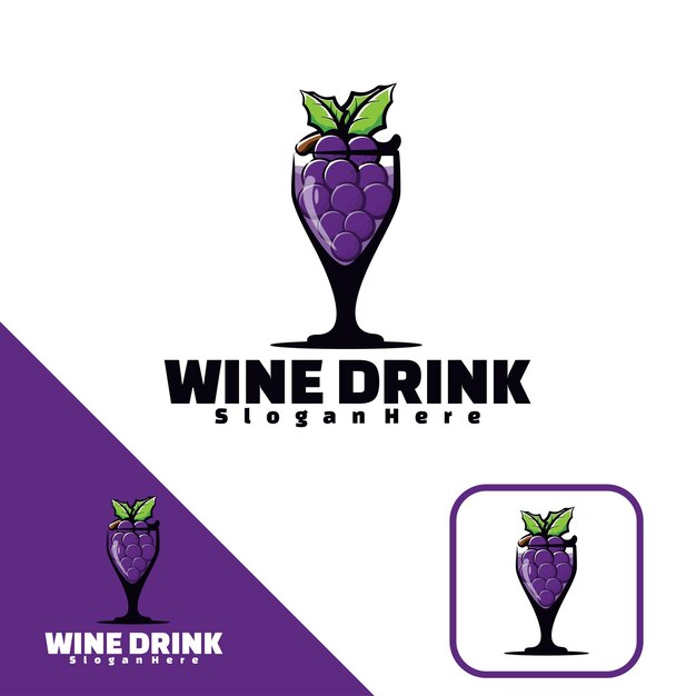 Whine drink art illustration