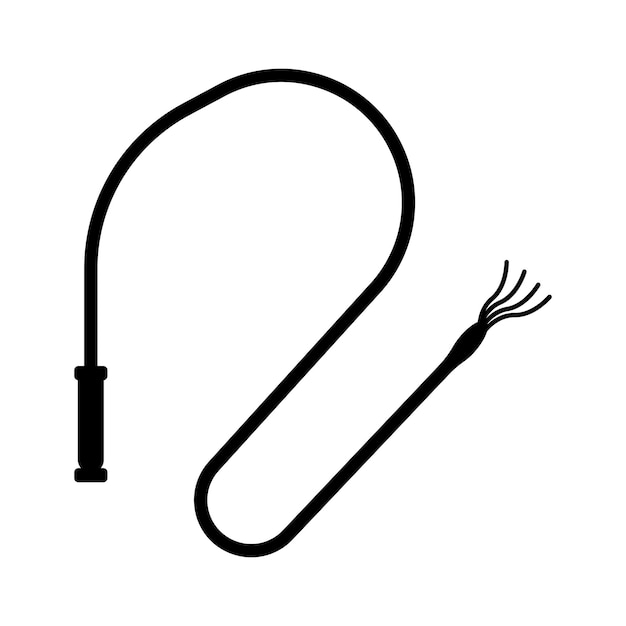Вектор Иллюстрация векторного дизайна логотипа символа кнута