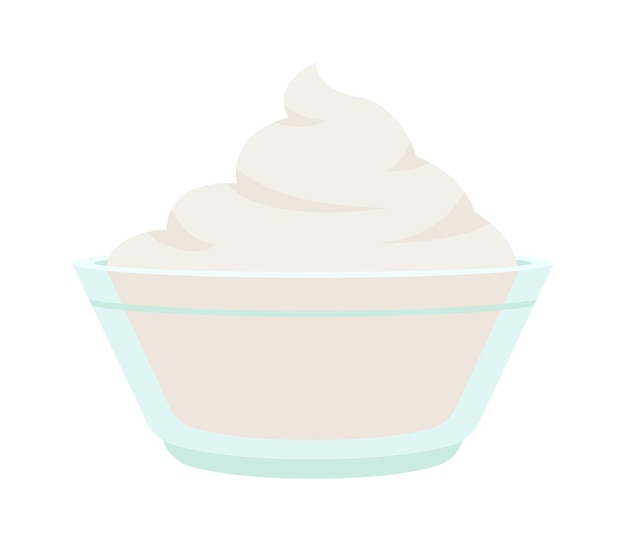 ボウルのイラストでホイップ クリーム