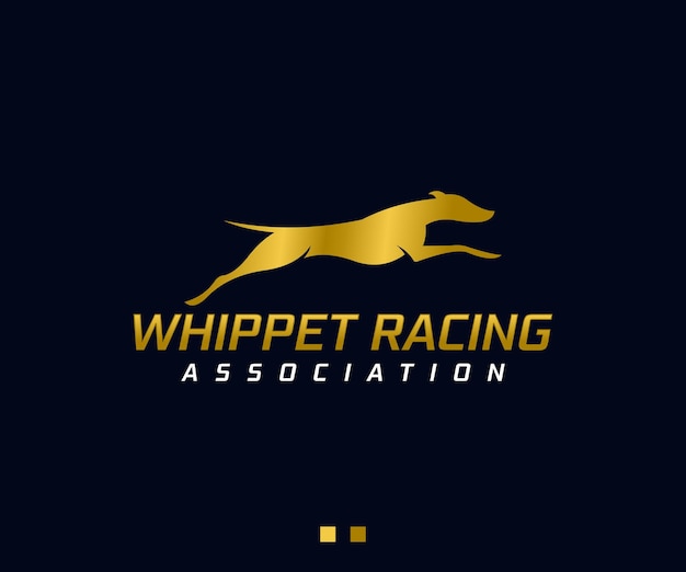 Vector whippet racing logo