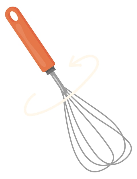 Whisk cartoon icon Whipping liquid and baking tool