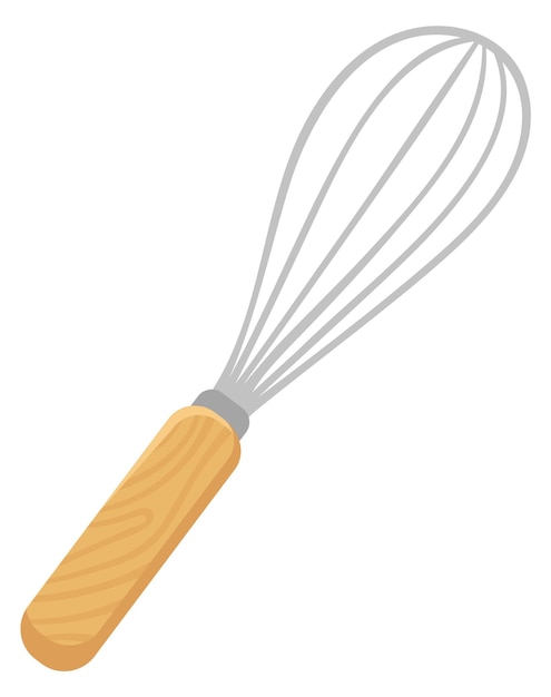 Vector whisk color icon blending ingredients cooking tool