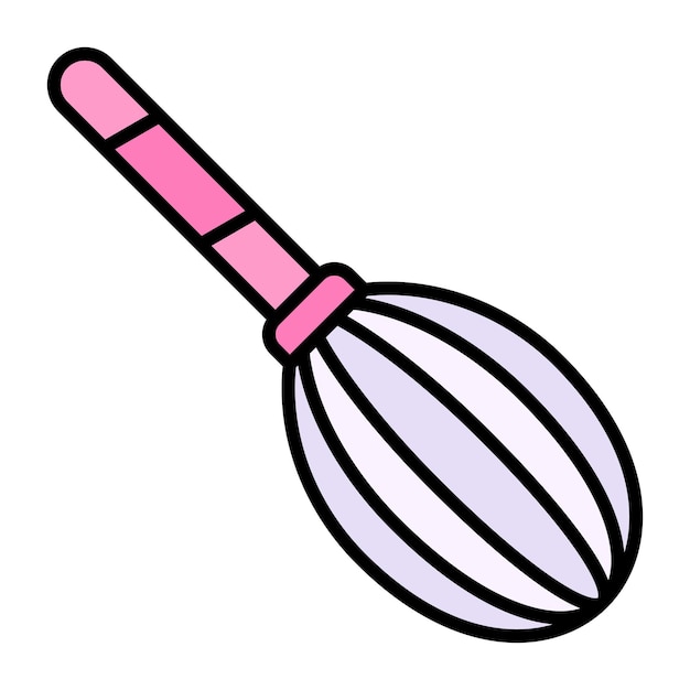 Whisk flat illustration