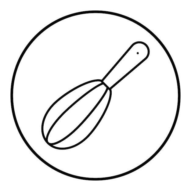 Vector whisk vector icon can be used for bakery iconset