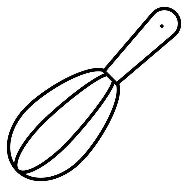 Vector whisk vector illustration style