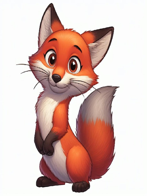 Vector whisker the wily fox 2 vector white back ground