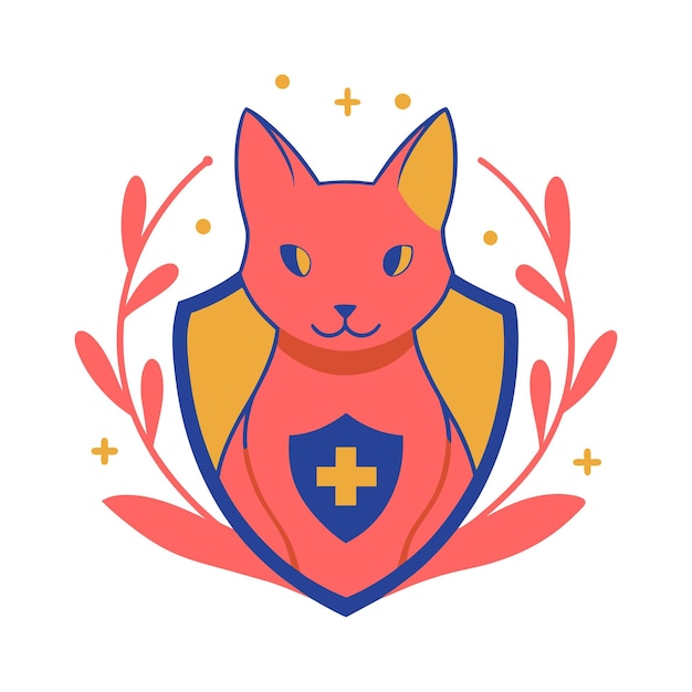 Whiskered Wellness Vector Illustrations of Doctor Cats in Veterinary Practice