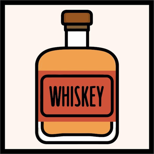 Whiskey color vector illustration