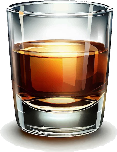 whisky glas vectorillustratie