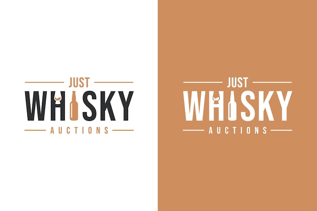 Whisky-slogan in flesvormige letters