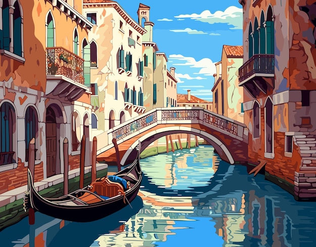 Vector whispers of venice