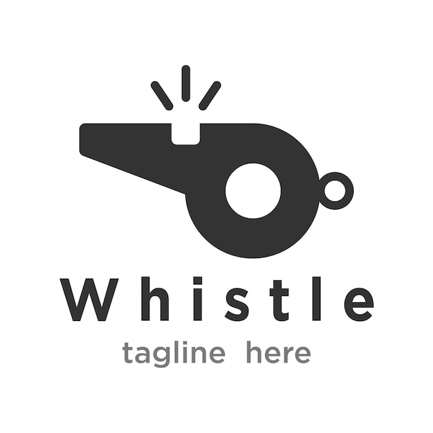 휘파람 로고 디자인 터 템플릿