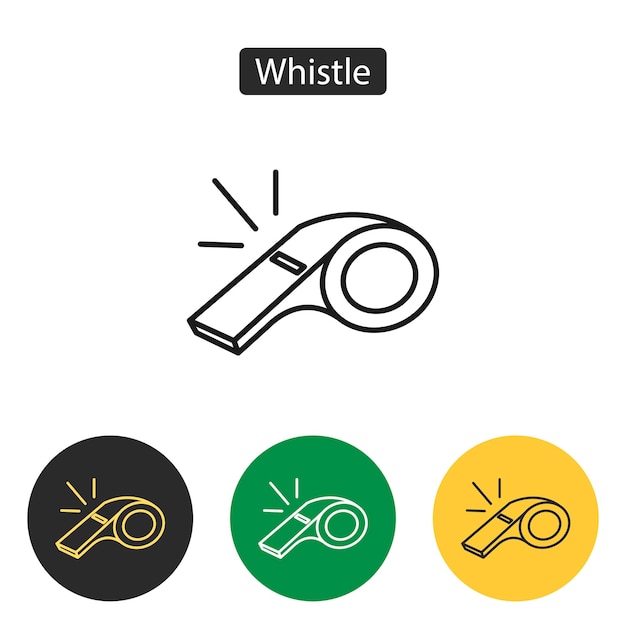 Whistle of referee icon