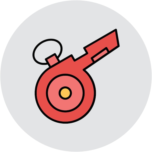 Whistle vector illustration style