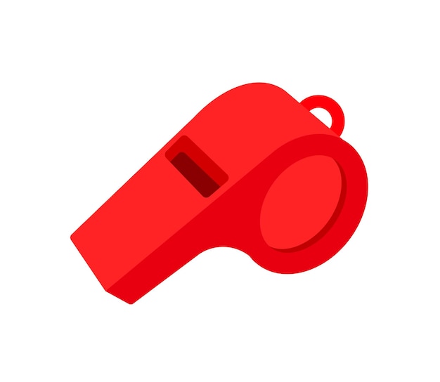 Whistle vector isolated icon. Emoji illustration. Whistle vector emoticon