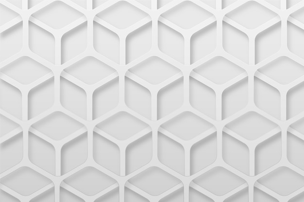 White abstract background in 3d paper style