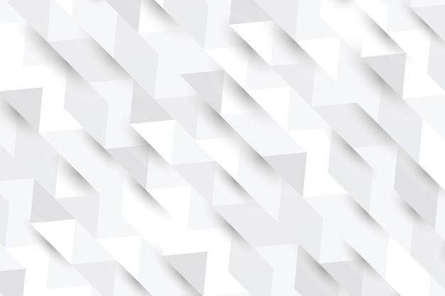 Vector white abstract background in 3d paper style