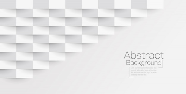 White abstract background 3d paper style