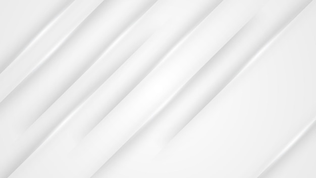 White abstract background banner Gray line with white architecture futuristic background minimal concept vector illustration subtle design