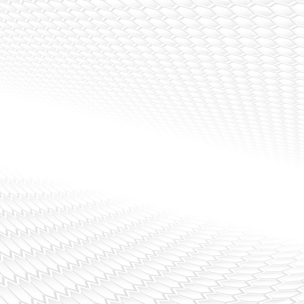 Vector white abstract background with 3d geometric shapes and vision perspective futuristic minimal design